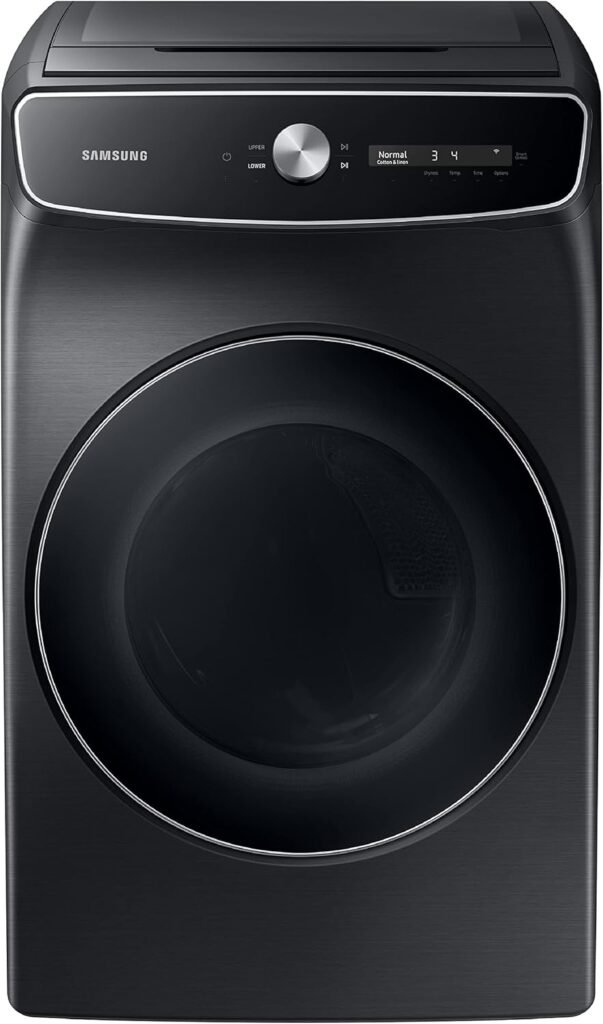 SAMSUNG 7.5 Cu. Ft. Smart Dial Electric Dryer with FlexDry, DVE60A9900V/A3