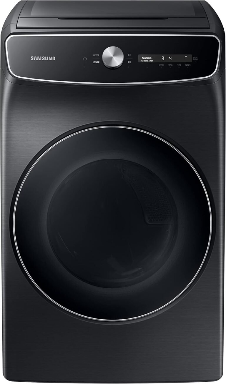 SAMSUNG 7.5 Cu. Ft. Smart Dial Electric Dryer with FlexDry, DVE60A9900V/A3
