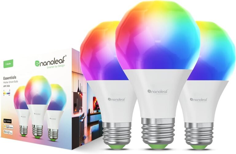 Nanoleaf Essentials Smart LED Color-Changing Light Bulb (60W)